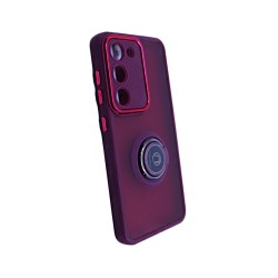 Capa com Anel de Suporte para Samsung Galaxy S23 Plus Marrom Fumado Capa com Anel de Suporte para Samsung Galaxy S23 Plus Marrom Fumado